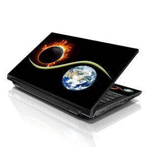 LSS 15.6 & 17.3 Inches Laptop Notebook Skin Sticker Decal - Earth Moon